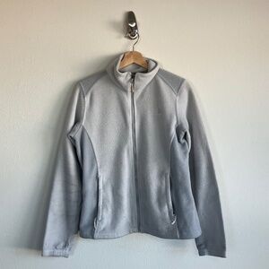 North Face Women's Grey Fleece Jacket  Size Medium
